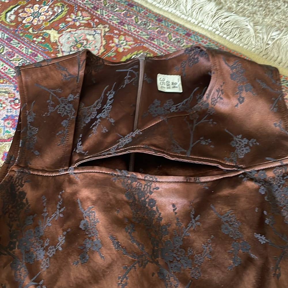 Vintage 90s silk Dress - Picture 2 of 2